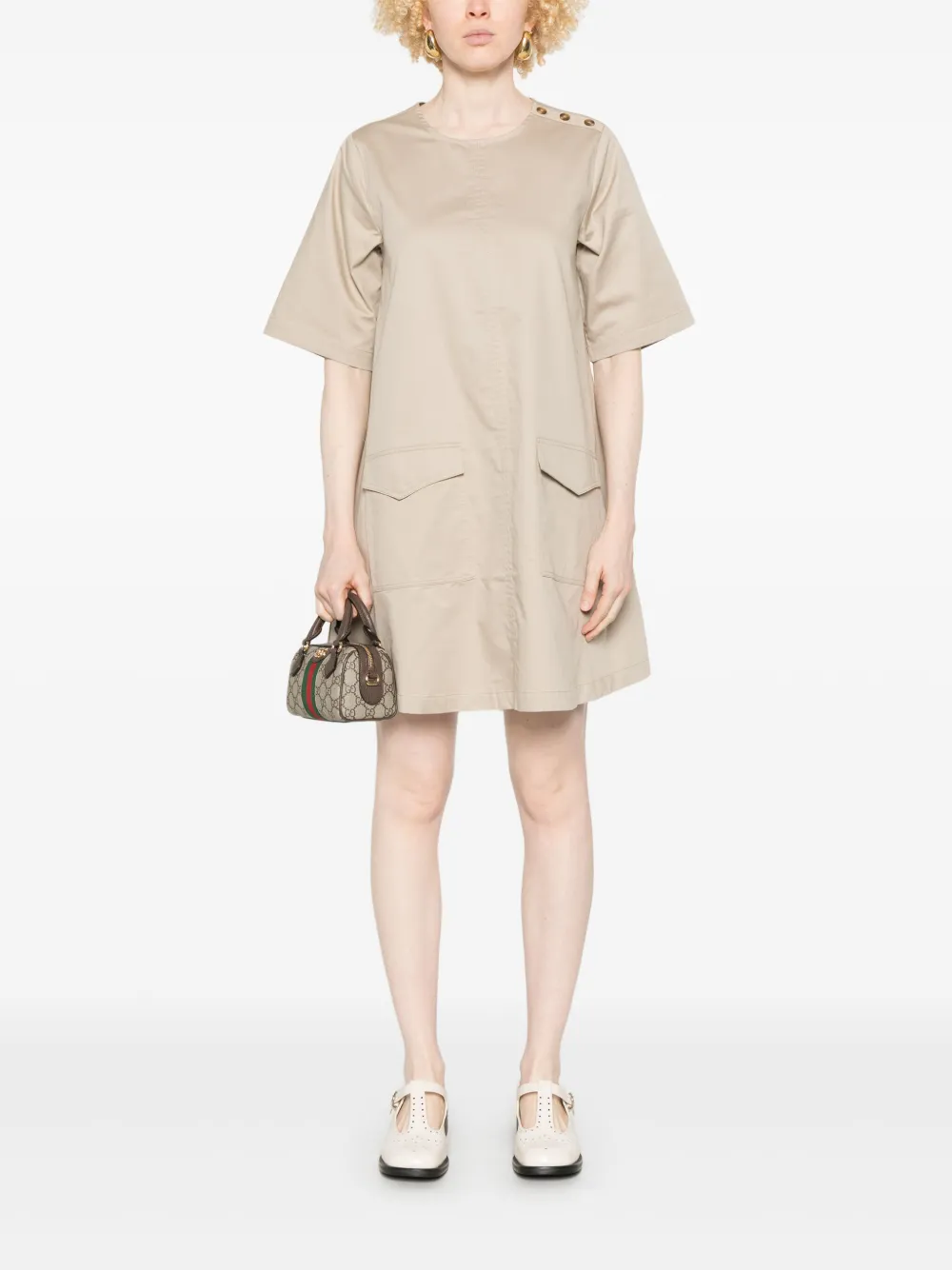 Barbour Luna midi dress - Beige