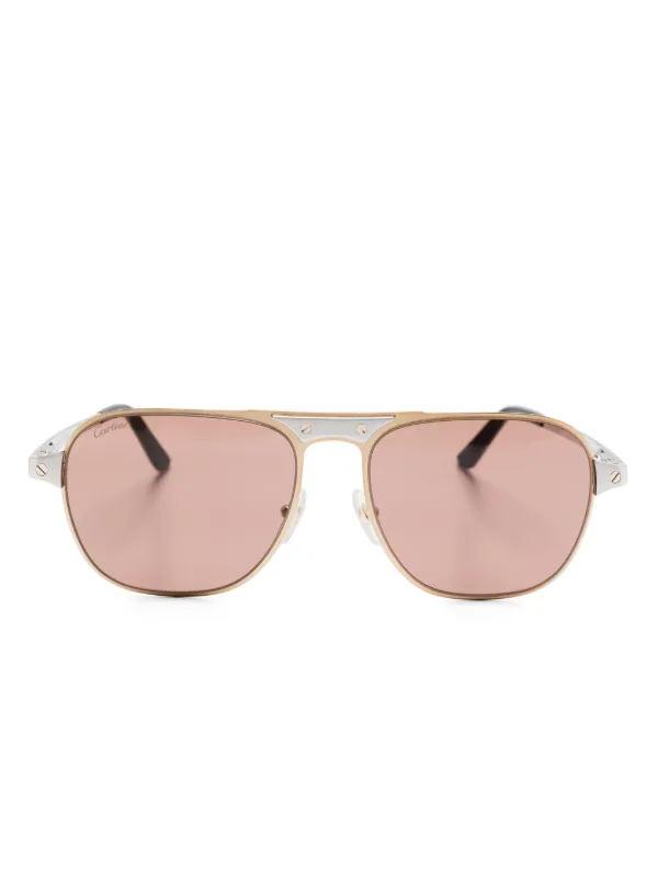Cartier カルティエ サングラス Cartier Eyewear CT0532S サングラス | ゴールドトーン
