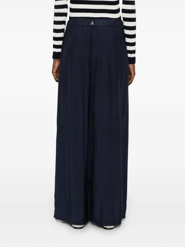 パンツ PATRIZIA PEPE Women Straight Pants 2P1673 A057C789 Blue Patrizia Pepe Wide Trousers | Blue | FARFETCH