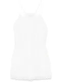 Patrizia Pepe broderie anglaise playsuit - White