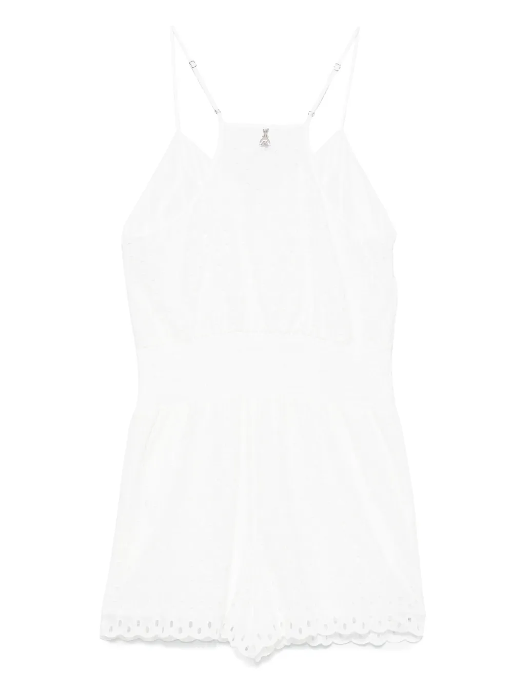 Patrizia Pepe Broderie anglaise playsuit - Wit