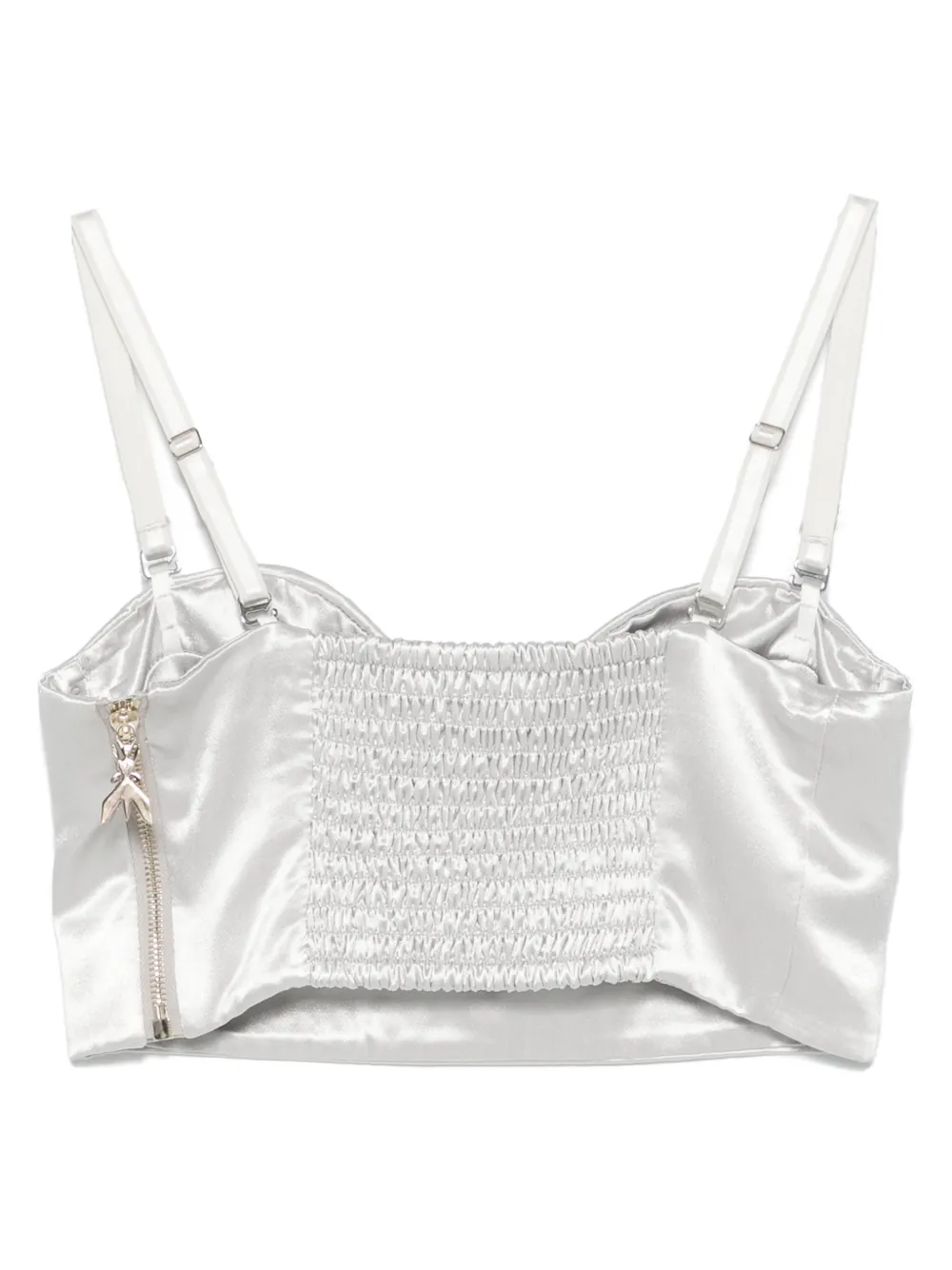 Patrizia Pepe Satijnen bustier Zilver