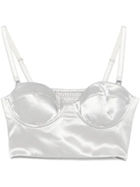 Patrizia Pepe satined bustier top