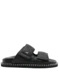 Patrizia Pepe leather slippers - Black