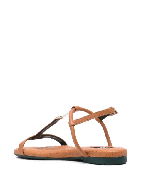 Patrizia Pepe flat leather sandals 8X0025L048B815 - 2