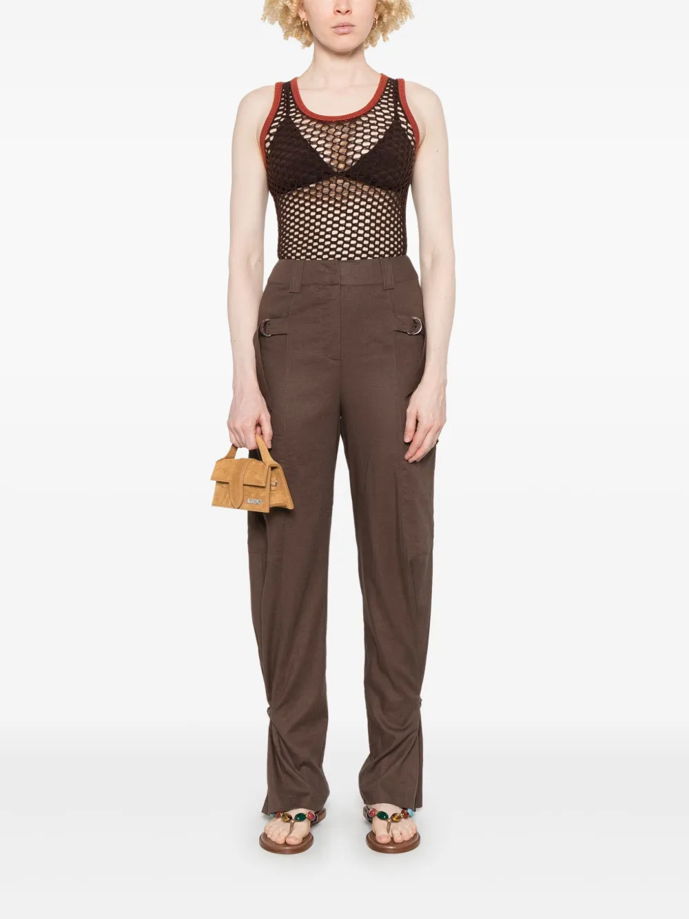 Patrizia Pepe Straight broek - Bruin