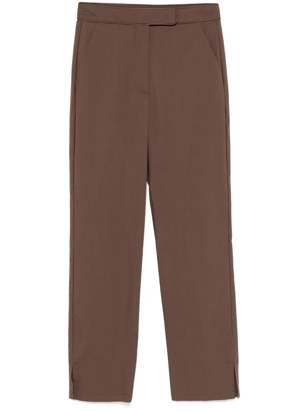 Patrizia Pepe split-ankles trousers | Brown | Image 1
