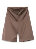 Patrizia Pepe satin shorts - Brown