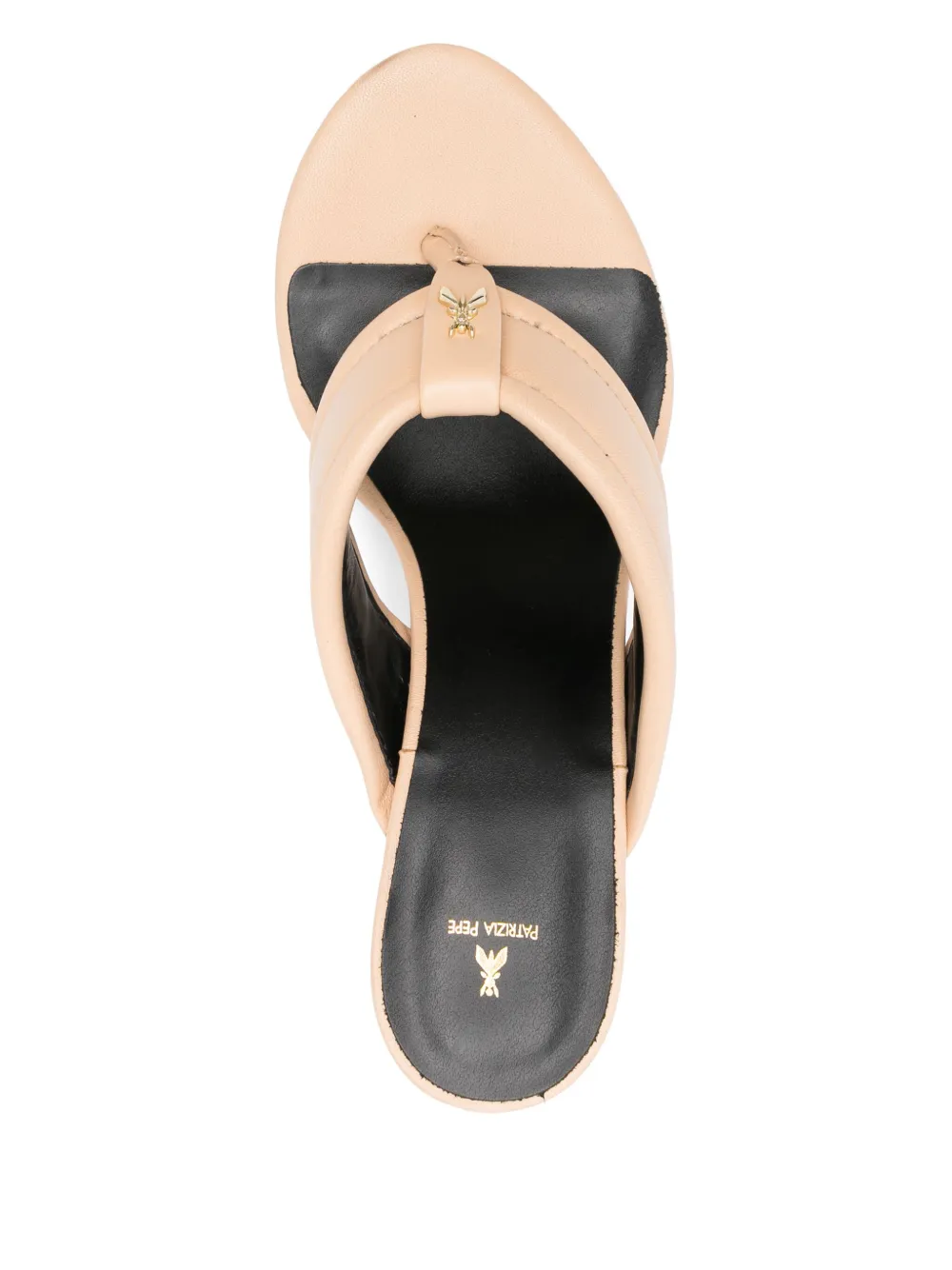 Patrizia Pepe 90mm leather sandals Neutrals