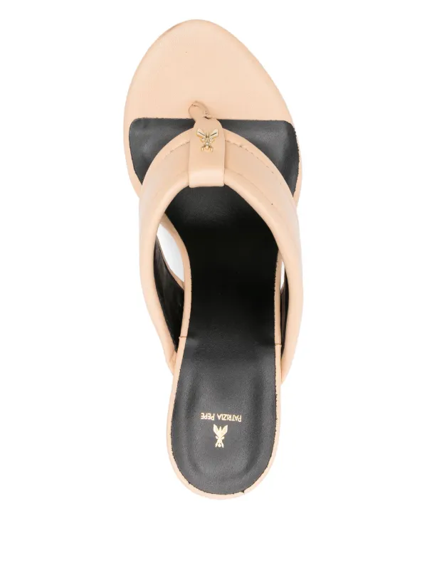 Patrizia Pepe 90mm Leather Sandals Neutrals FARFETCH ID
