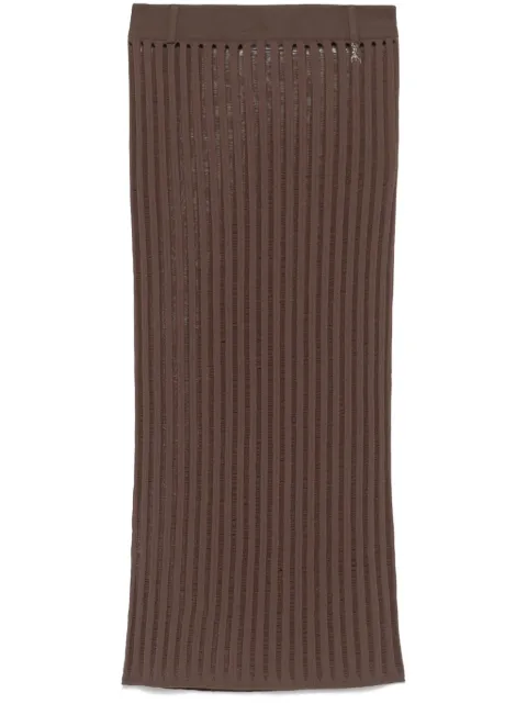 Patrizia Pepe ribbed-knit midi skirt