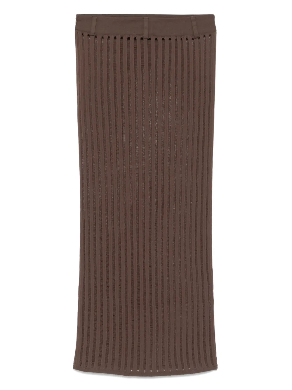 patriziapepe Patrizia Pepe Ribgebreide rok - Bruin