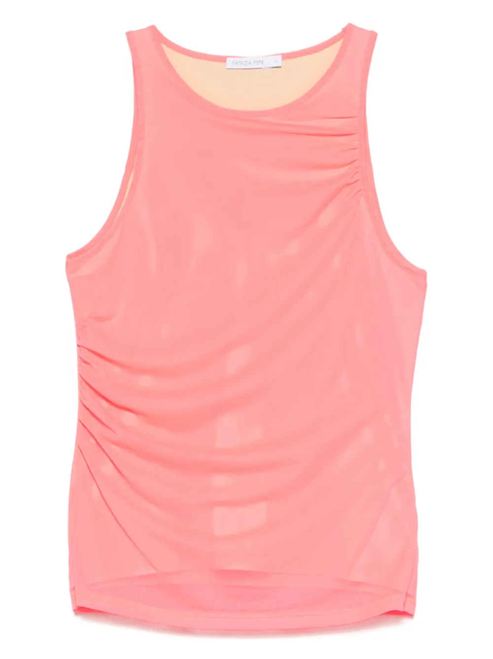 Patrizia Pepe Mesh tanktop Roze