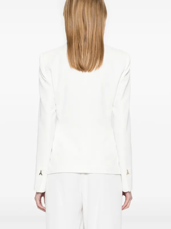 Patrizia Pepe Crepe Blazer | White | FARFETCH