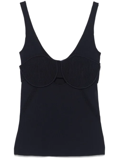 Haut-bustier à design nervuré - Patrizia Pepe - Modalova