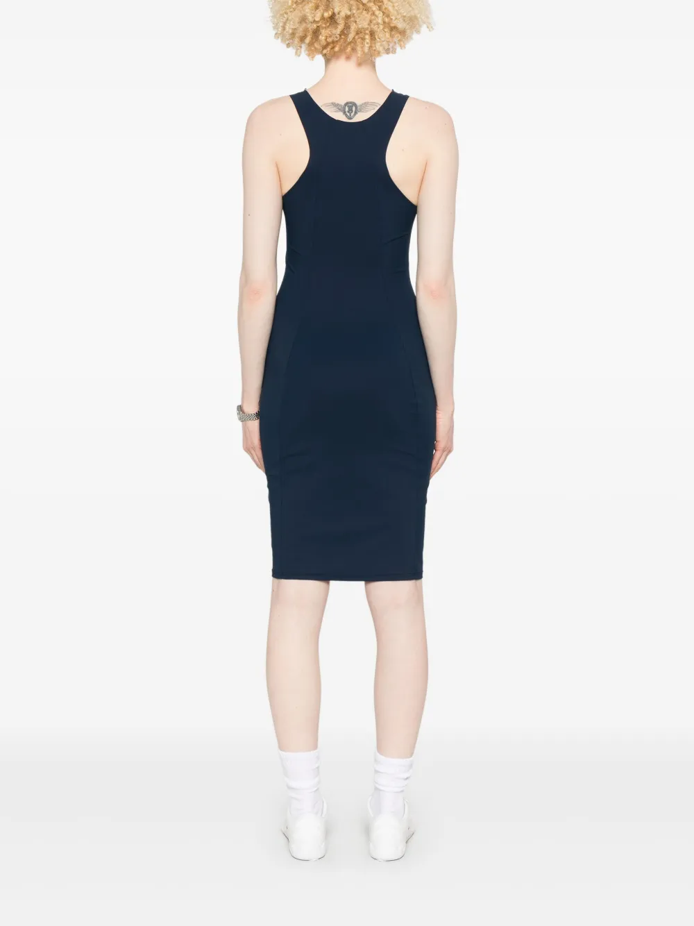 Patrizia Pepe Mini-jurk met racerback Blauw