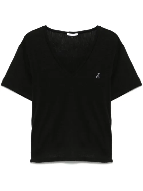T-shirt à col v - Patrizia Pepe - Modalova