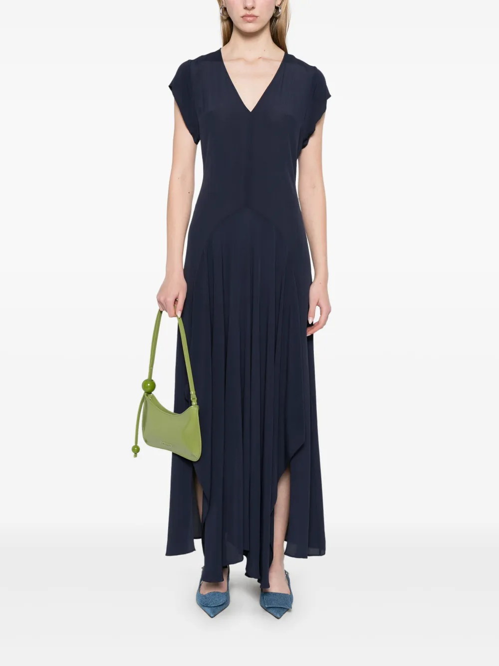 Patrizia Pepe Midi-jurk van crêpe - Blauw