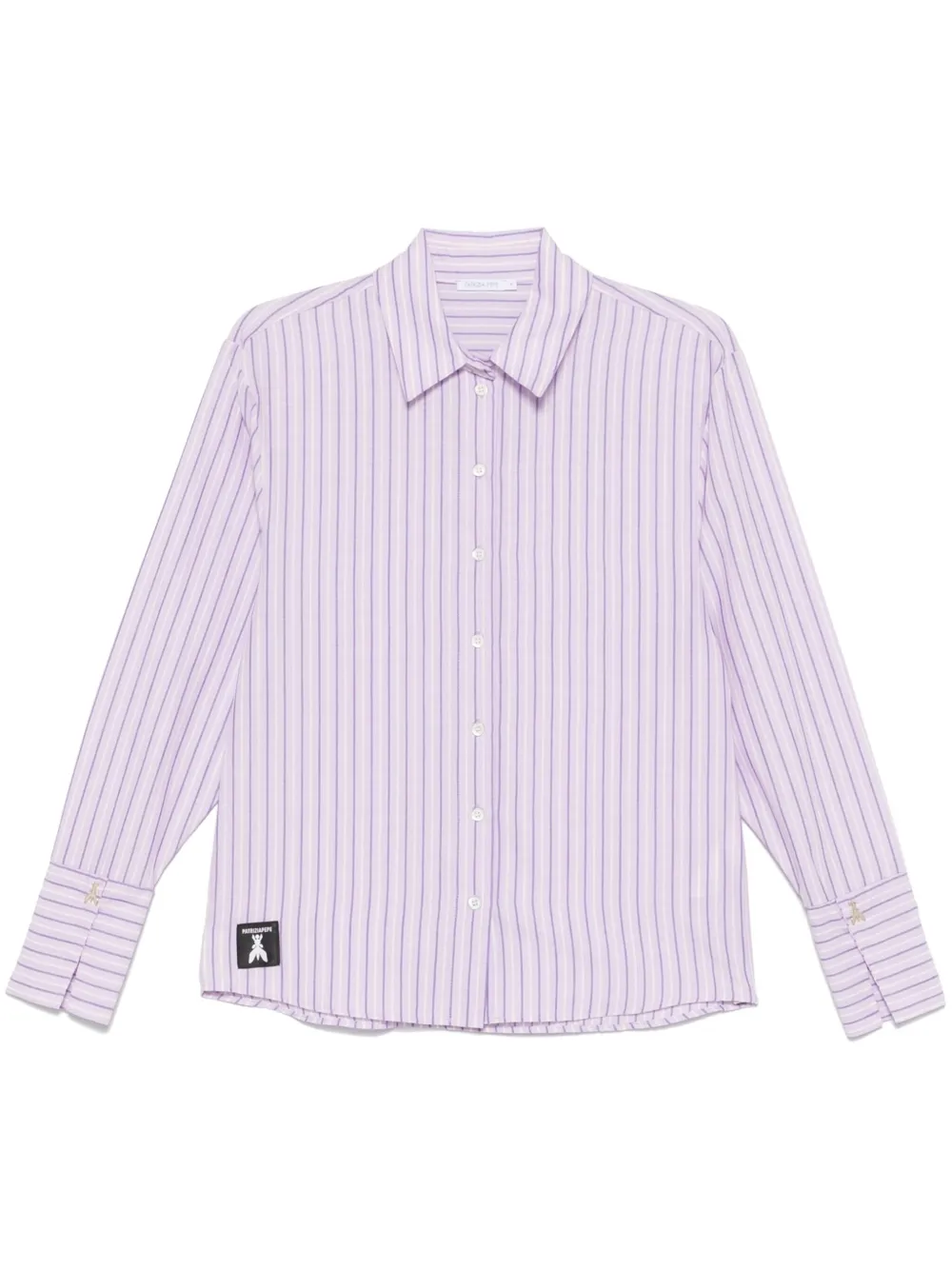 Patrizia Pepe Gestreept blouse Paars