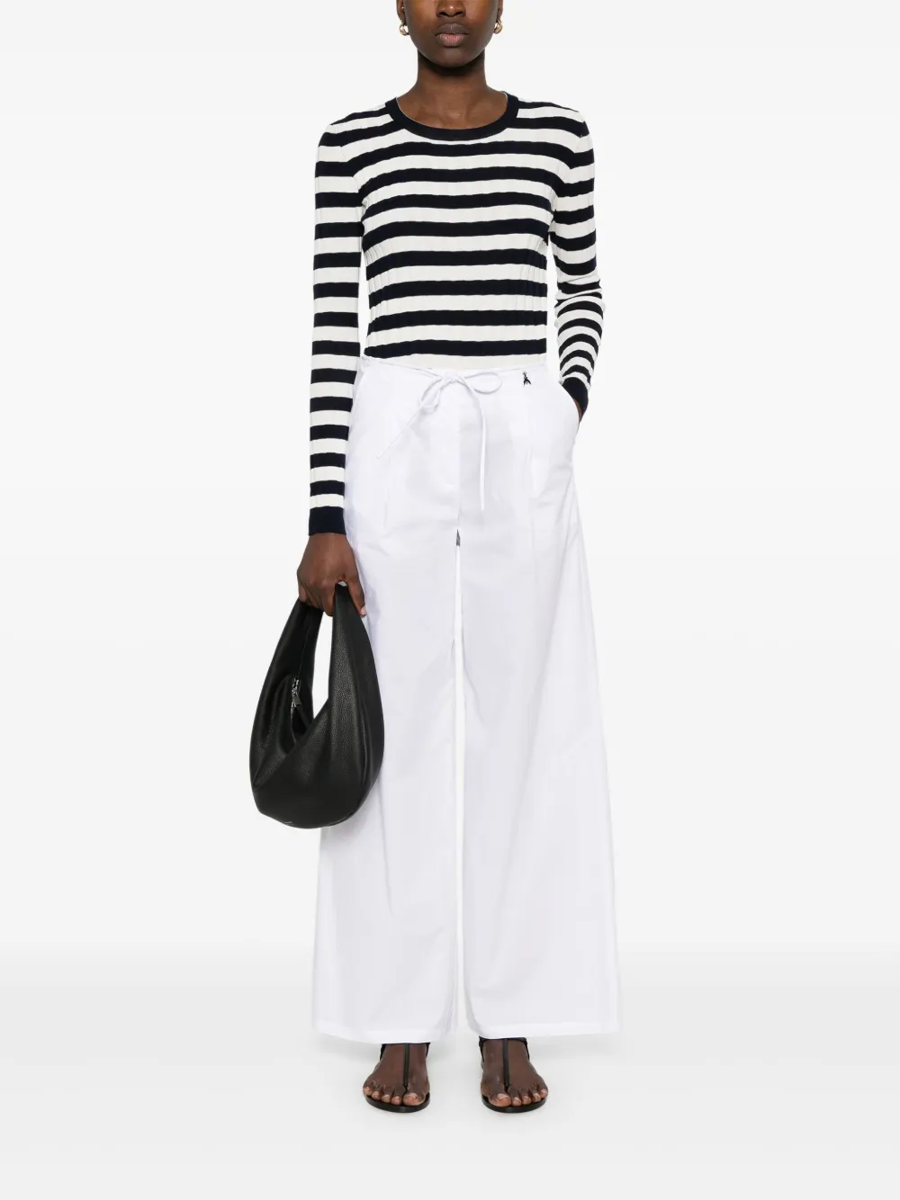 Patrizia Pepe High waist broek - Wit