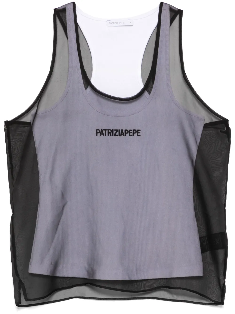 Patrizia Pepe Blusa com sobreposição dupla | Preto | Image 1