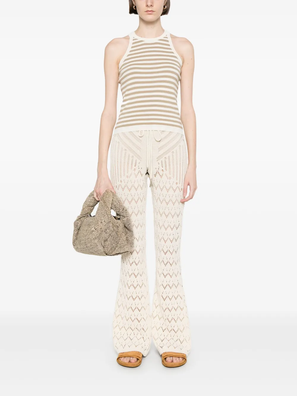 patriziapepe Patrizia Pepe Opengewerkte broek - Beige
