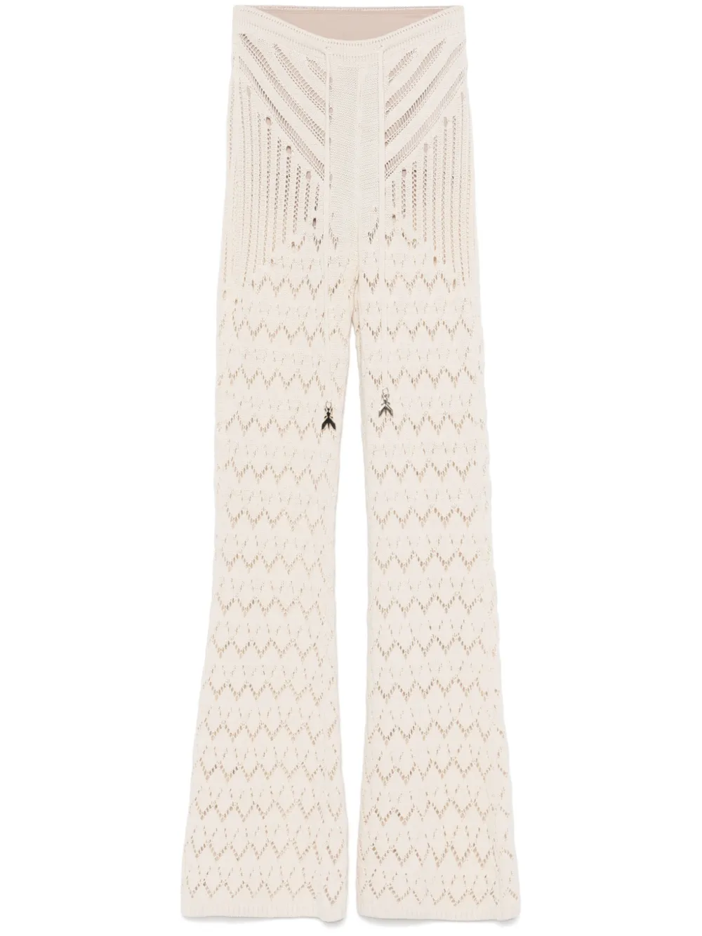 Patrizia Pepe openwork trousers | Neutrals | Image 1
