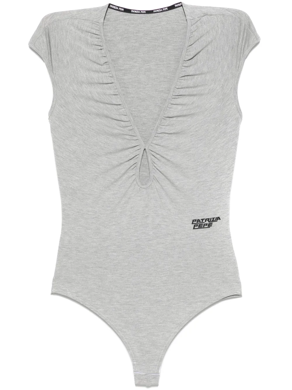 PATRIZIA PEPE PLUNGING V-NECK BODYSUIT