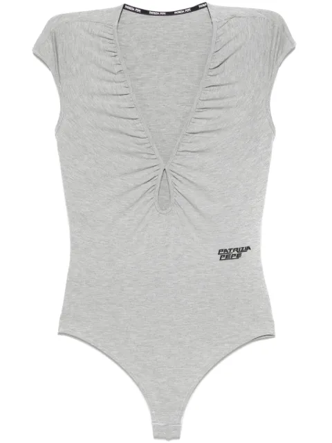 Patrizia Pepe plunging V-neck bodysuit