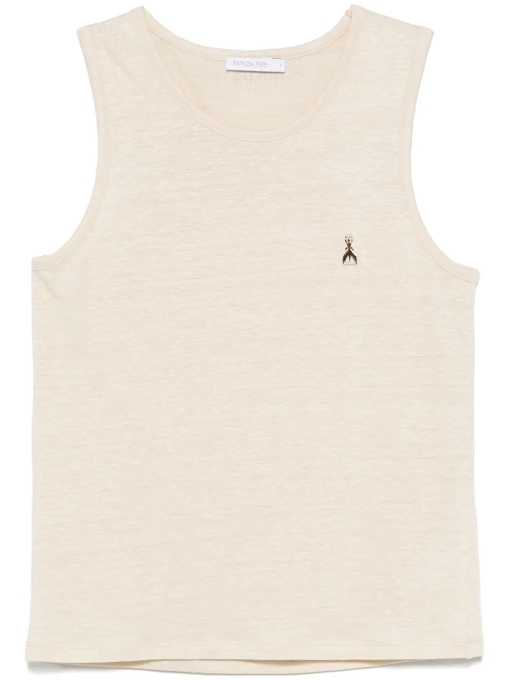 logo-plaque tank top