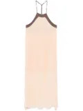 Patrizia Pepe two-tone midi dress - Orange