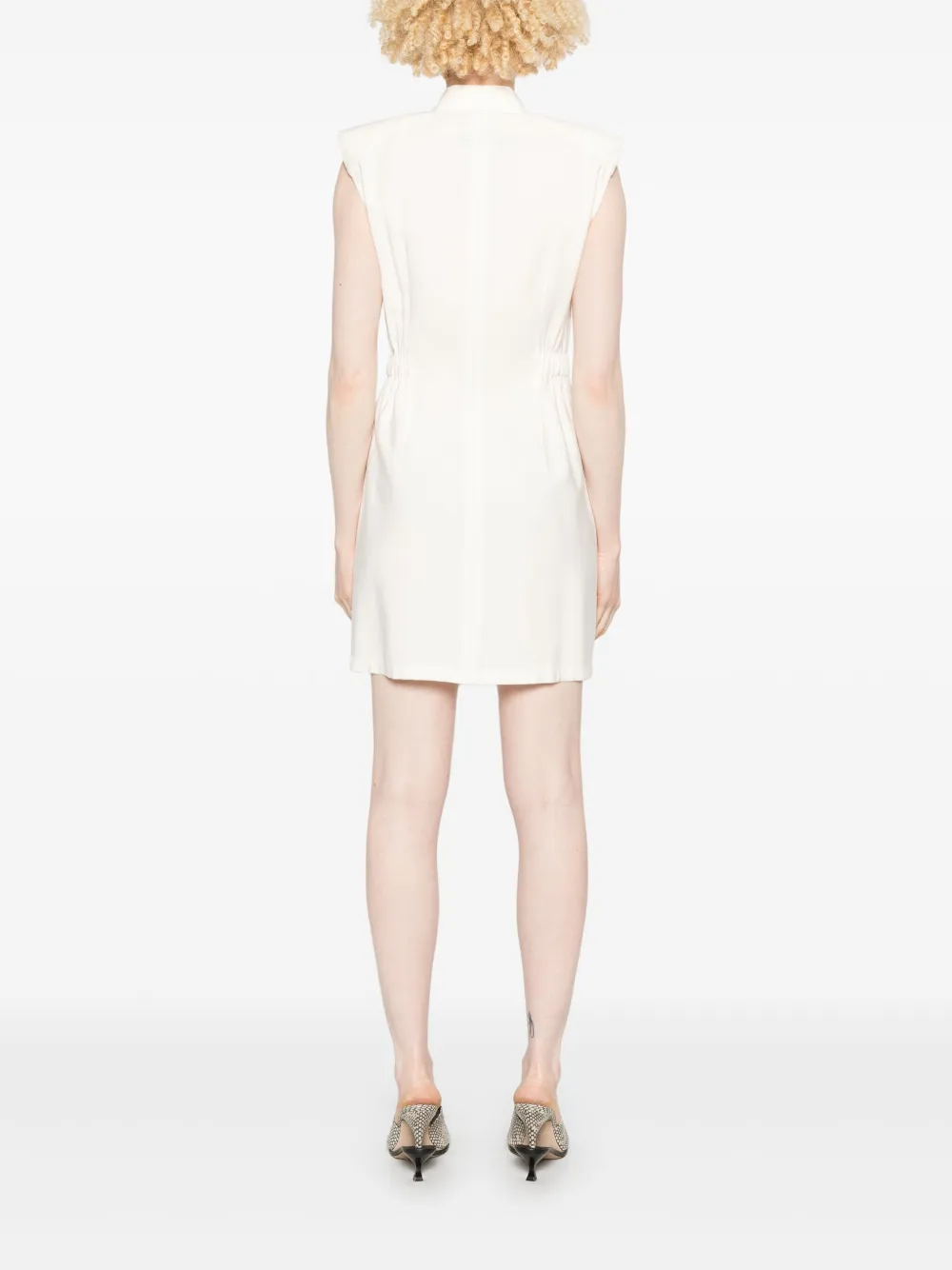 Patrizia Pepe Mini-jurk met geborduurd logo Wit