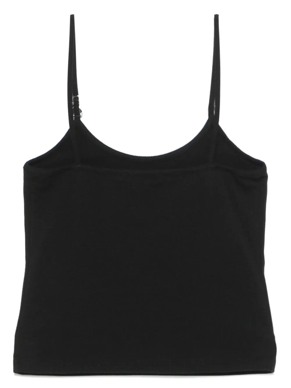 Shop Patrizia Pepe Logo-plaque Tank Top In Black