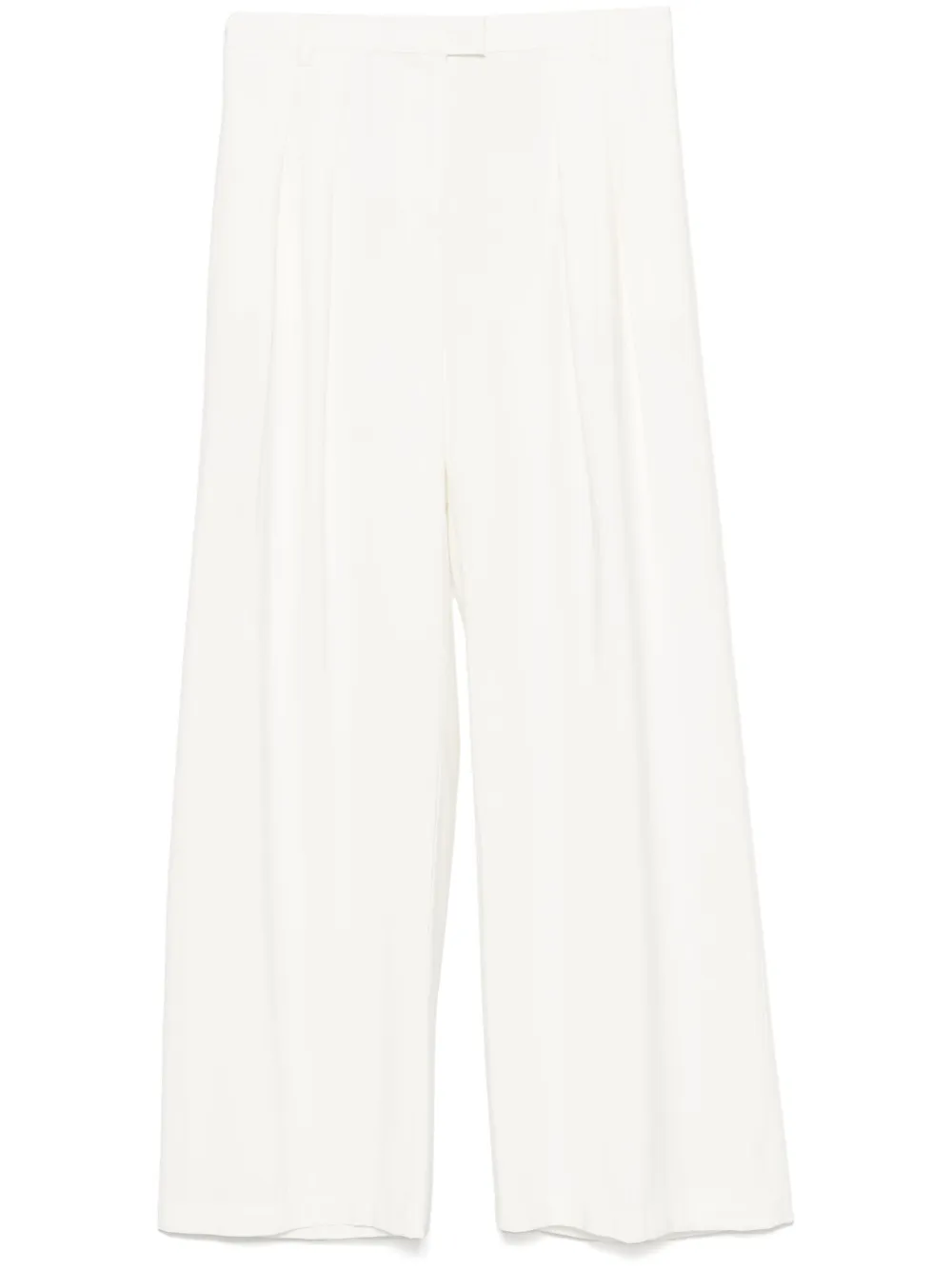 Patrizia Pepe Pleat-detailed Trousers In White