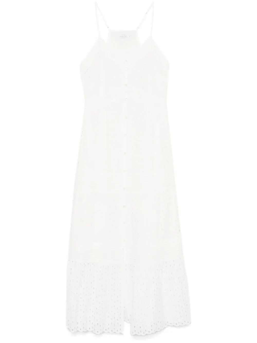 broderie anglaise midi dress