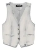 Patrizia Pepe denim waistcoat - Blue
