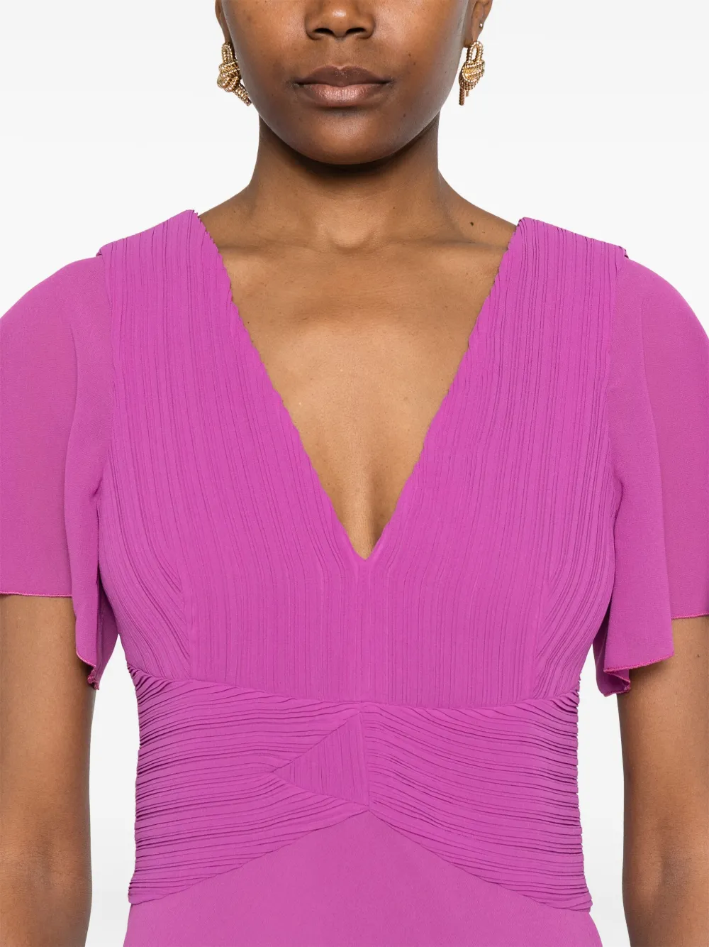 PATRIZIA PEPE PLEATED MINI DRESS