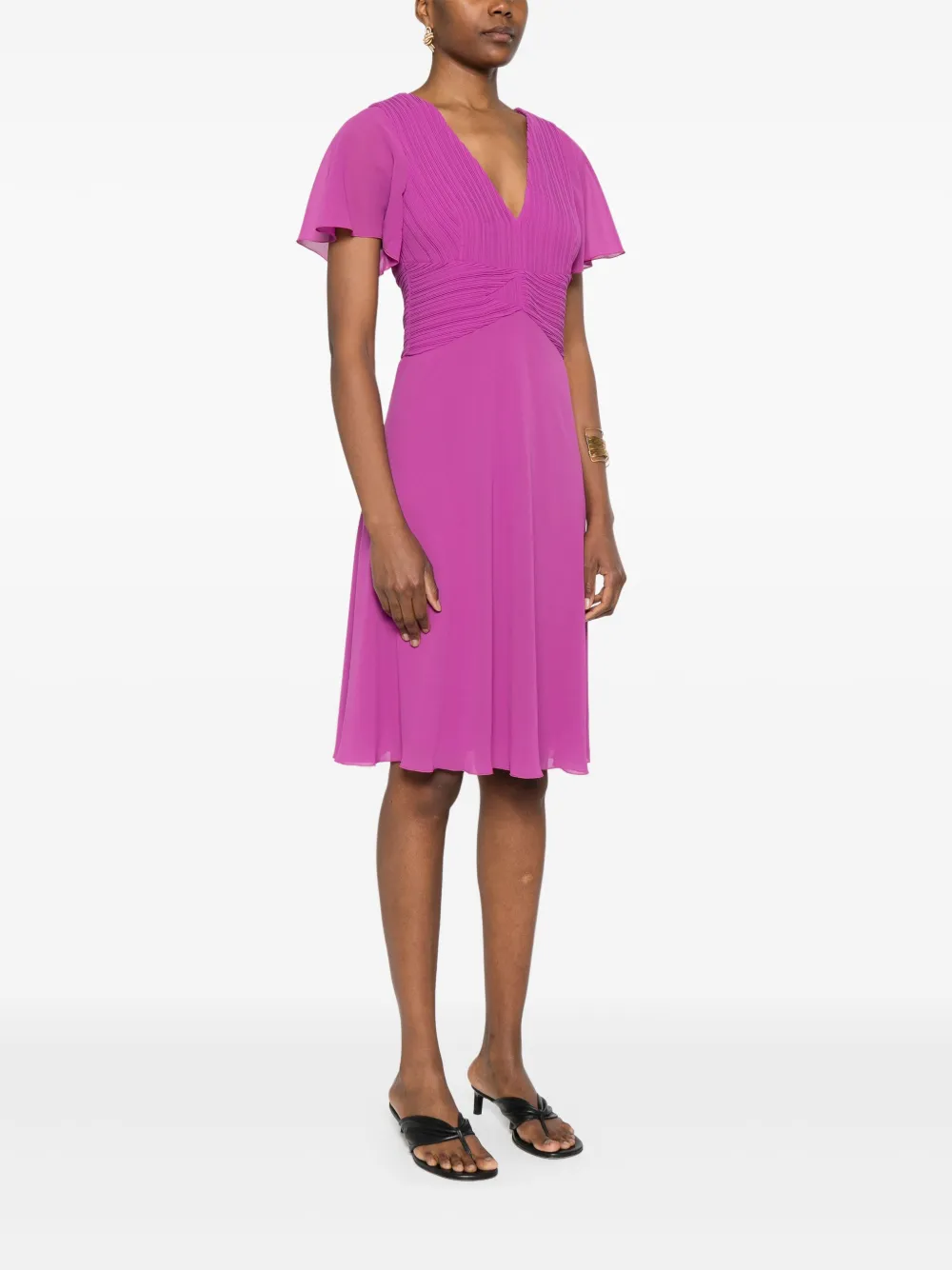 PATRIZIA PEPE PLEATED MINI DRESS