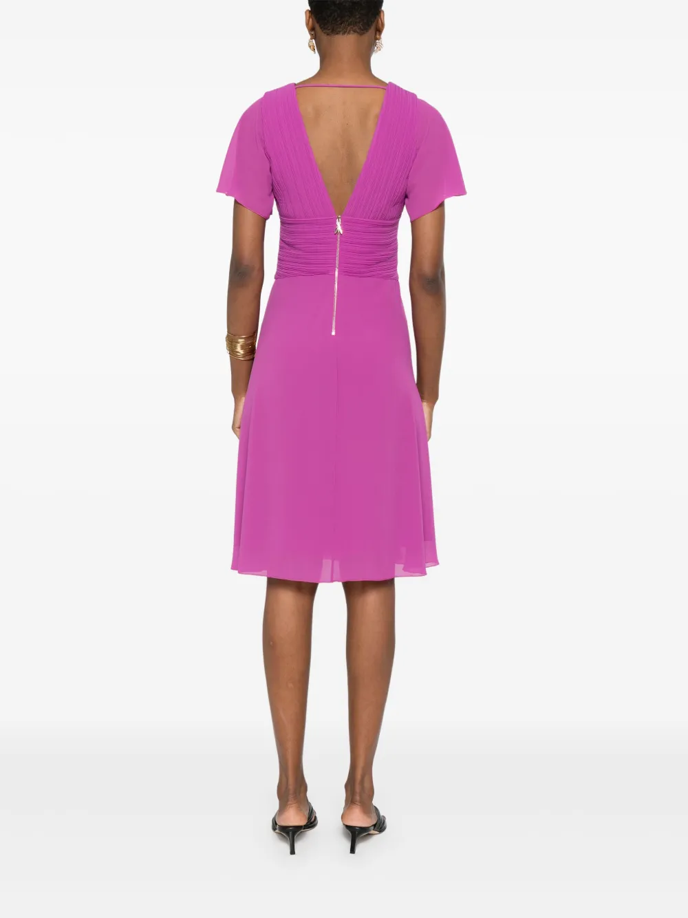 PATRIZIA PEPE PLEATED MINI DRESS