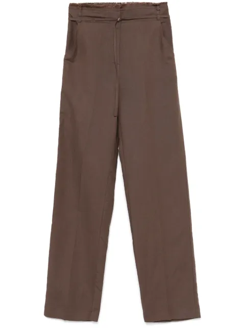 Patrizia Pepe frayed-detailed trousers