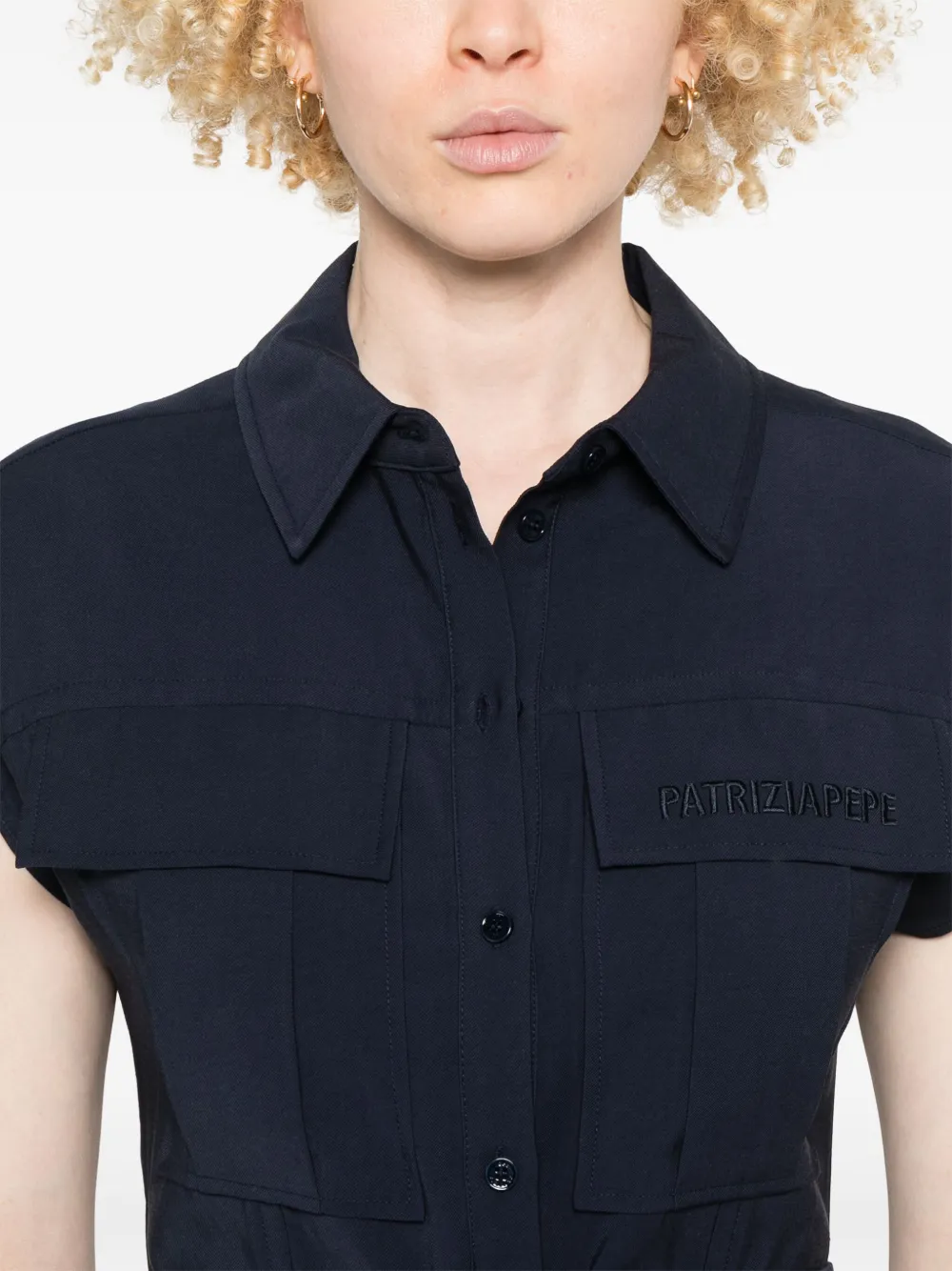 Patrizia Pepe Blousejurk Blauw