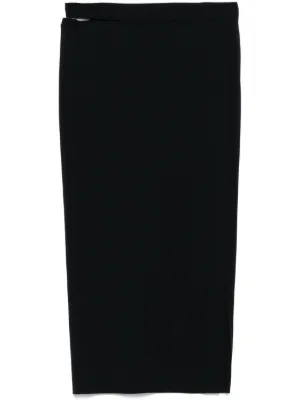 スカート PATRIZIA PEPE ESSENTIAL MIDI SKIRT Organza midi skirt