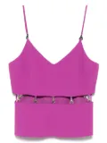 Patrizia Pepe cut-out top - Purple