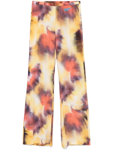 Patrizia Pepe rubberised-logo trousers