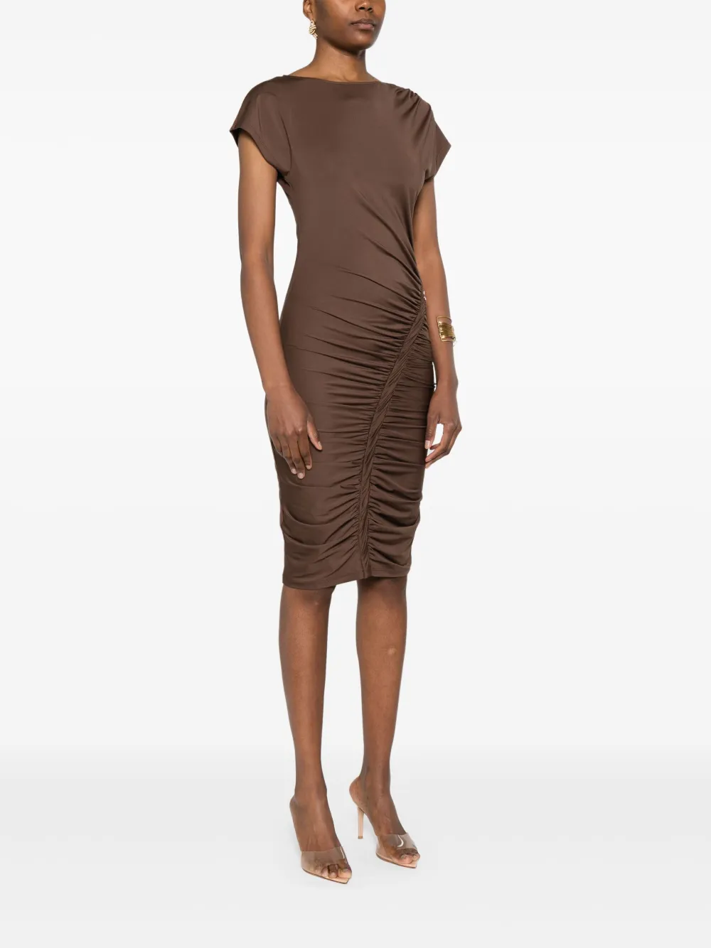PATRIZIA PEPE JERSEY MIDI DRESS