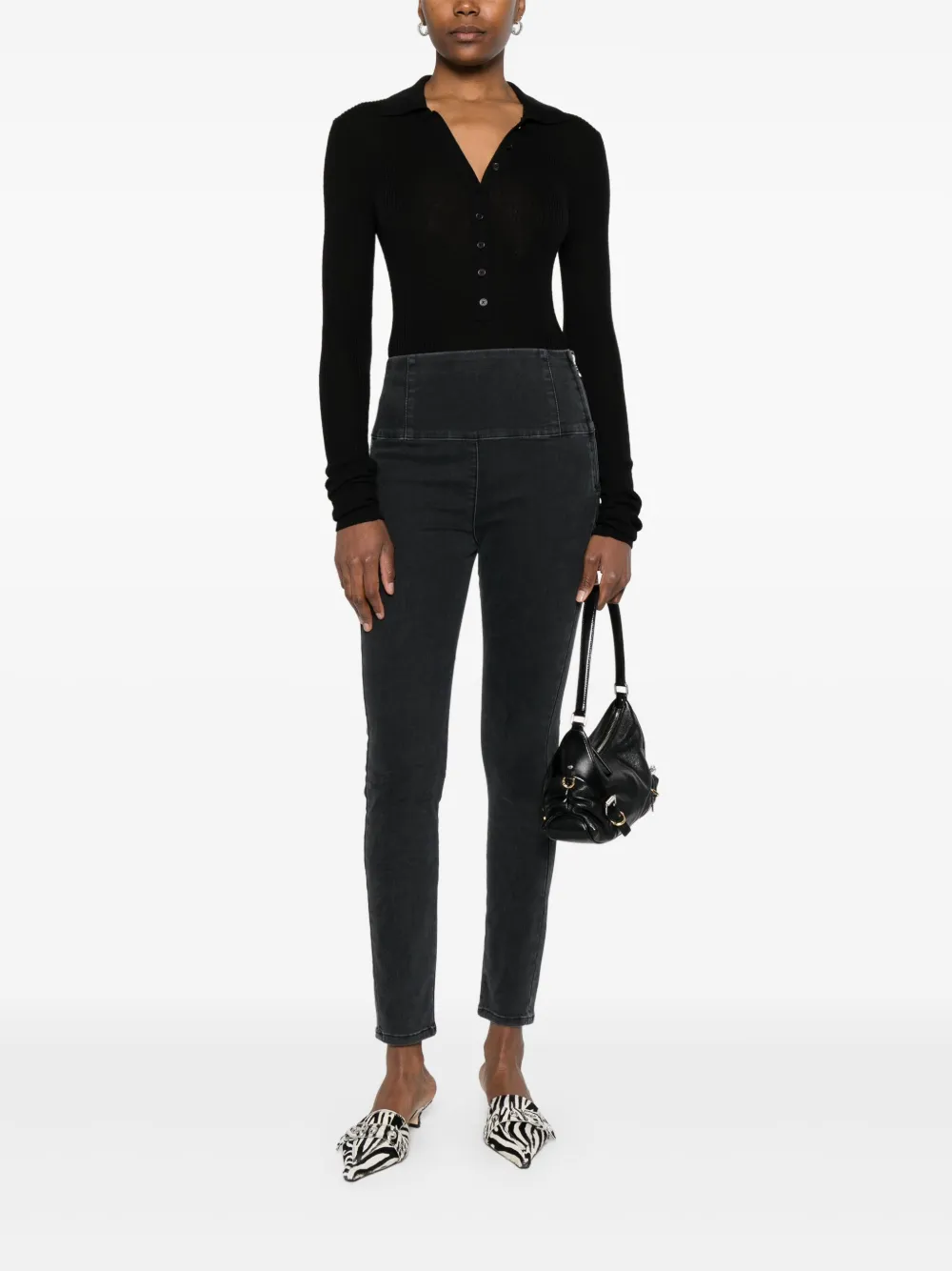 Patrizia Pepe stretch-cotton jeans - Zwart