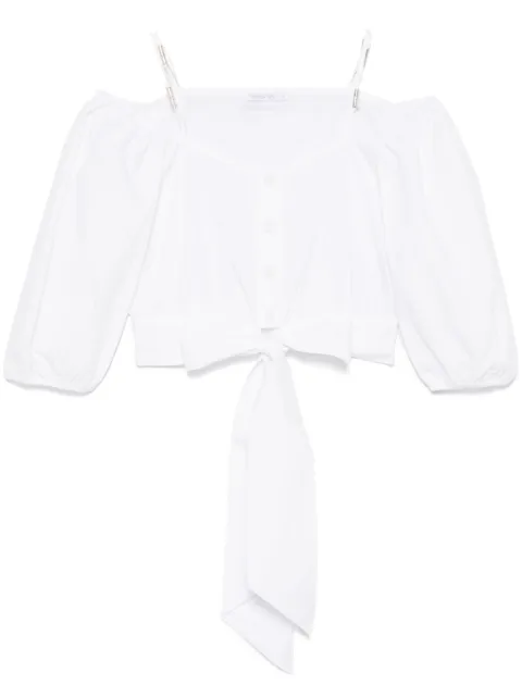 Patrizia Pepe knot-detail shirt