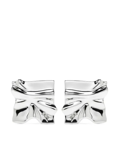 Patrizia Pepe crinkled earrings