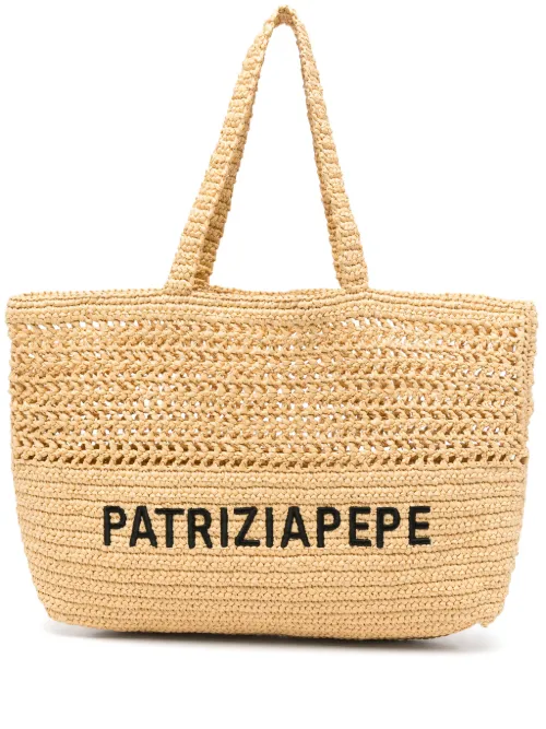 Sac cabas à logo brodé - Patrizia Pepe - Modalova