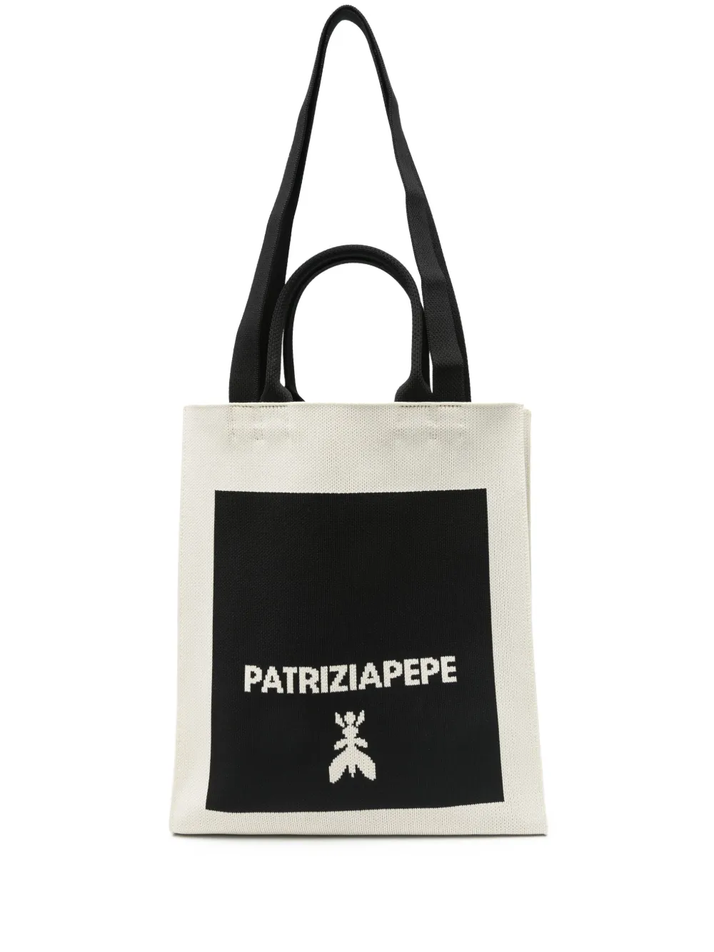 pattern-jacquard tote bag